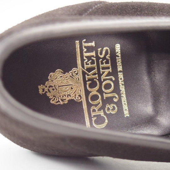 未使用★クロケット&ジョーンズ 8.5E【現行定価10万円以上★FINCHLEY 2/ビットローファー】376ラスト/スエード/黒/Crockett&Jones★l986