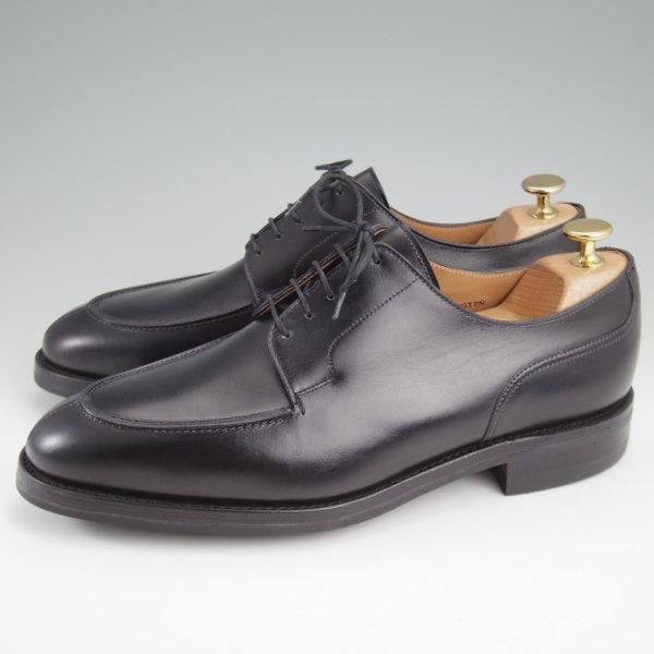 未使用★クロケット&ジョーンズ 7.5E【現行定価10万円以上★ダイナイトソール/KENSINGTON】297ラスト/Uチップ/黒/Crockett&Jones★l988