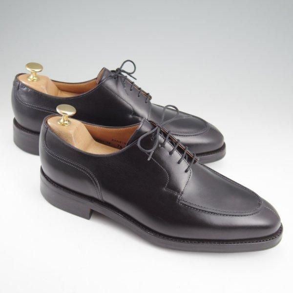 未使用★クロケット&ジョーンズ 7.5E【現行定価10万円以上★ダイナイトソール/KENSINGTON】297ラスト/Uチップ/黒/Crockett&Jones★l988