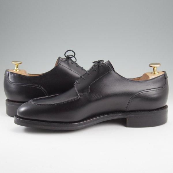 未使用★クロケット&ジョーンズ 7.5E【現行定価10万円以上★ダイナイトソール/KENSINGTON】297ラスト/Uチップ/黒/Crockett&Jones★l988