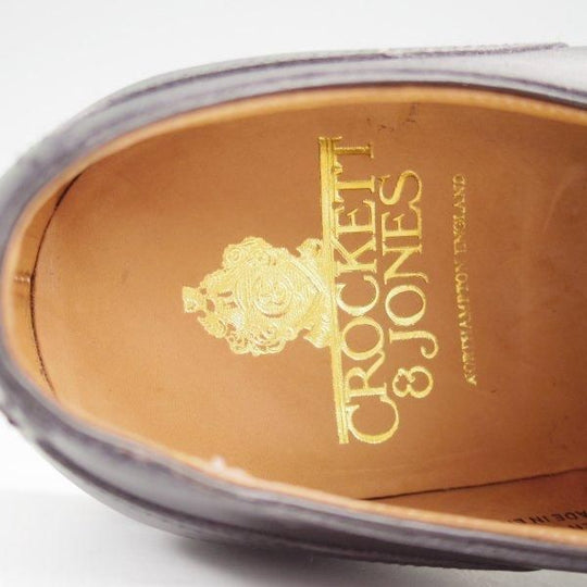 未使用★クロケット&ジョーンズ 7.5E【現行定価10万円以上★ダイナイトソール/KENSINGTON】297ラスト/Uチップ/黒/Crockett&Jones★l988