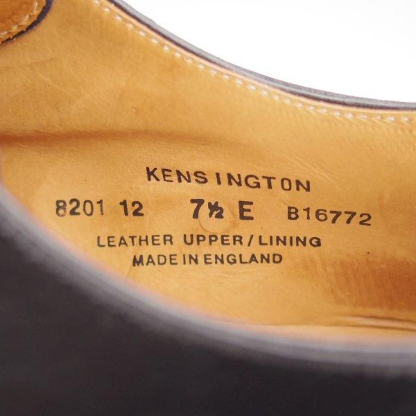 未使用★クロケット&ジョーンズ 7.5E【現行定価10万円以上★ダイナイトソール/KENSINGTON】297ラスト/Uチップ/黒/Crockett&Jones★l988