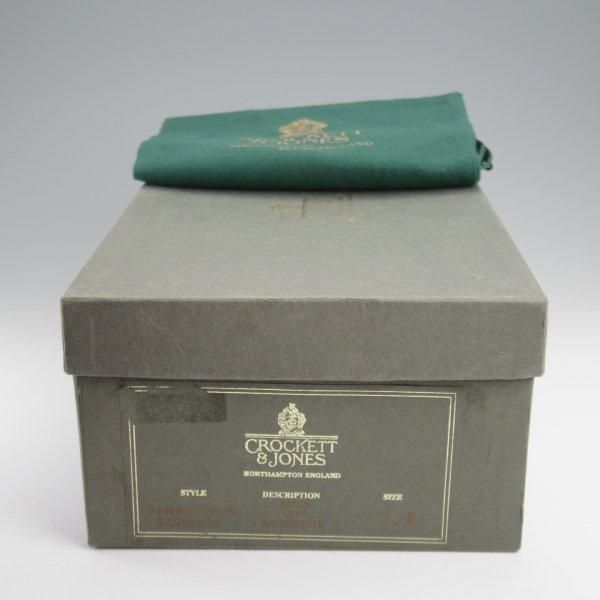 未使用★クロケット&ジョーンズ 7.5E【現行定価10万円以上★ダイナイトソール/KENSINGTON】297ラスト/Uチップ/黒/Crockett&Jones★l988