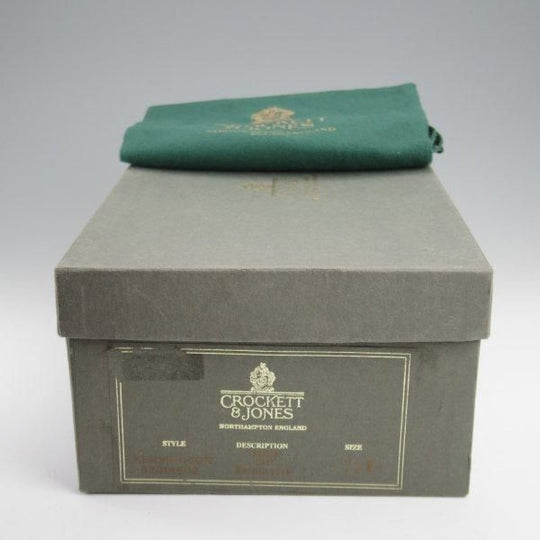 未使用★クロケット&ジョーンズ 7.5E【現行定価10万円以上★ダイナイトソール/KENSINGTON】297ラスト/Uチップ/黒/Crockett&Jones★l988