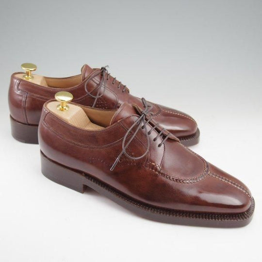 未使用★(伊)シルヴァノ・ラッタンジ SIZE 6.5【ハンドソーンウェルテッド製法★Uチップ/HIGH BRIDGE別注】カーフ/濃茶/Lattanzi★l989