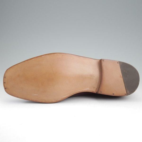 未使用★(伊)シルヴァノ・ラッタンジ SIZE 6.5【ハンドソーンウェルテッド製法★Uチップ/HIGH BRIDGE別注】カーフ/濃茶/Lattanzi★l989