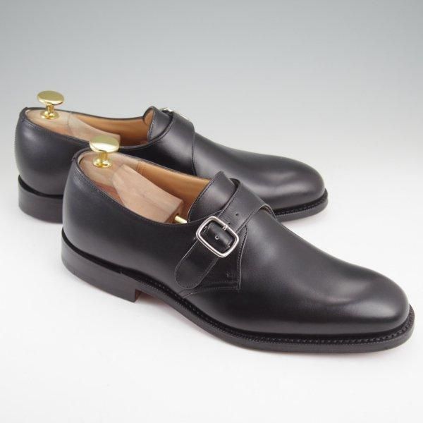 未使用★チャーチ 50F/UK5【定価￥158,400-★BECKET/ベケット/173ラスト】モンクストラップ/カーフ/黒/メンズ/Church's★l990