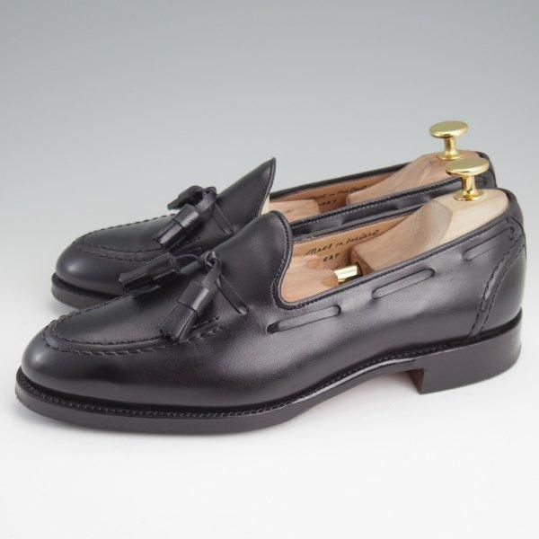 極美品★(英)チーニー 5F【定価￥88,000-★HARRY/ハリー】214ラスト/タッセルローファー/カーフ/黒/メンズ/CHEANEY★m008