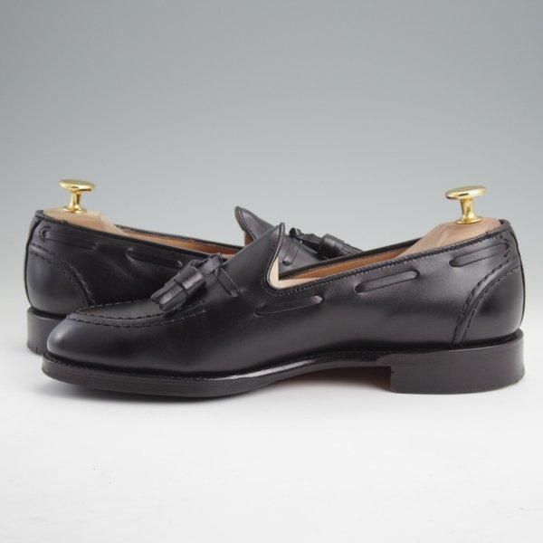 極美品★(英)チーニー 5F【定価￥88,000-★HARRY/ハリー】214ラスト/タッセルローファー/カーフ/黒/メンズ/CHEANEY★m008