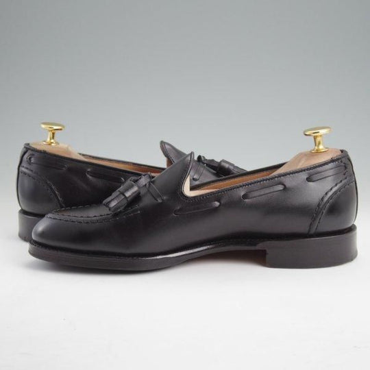 極美品★(英)チーニー 5F【定価￥88,000-★HARRY/ハリー】214ラスト/タッセルローファー/カーフ/黒/メンズ/CHEANEY★m008