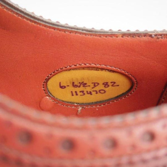 未使用★エドワードグリーン 6D【貴重オーダー品★MTO現価格30万円程度/ファルカーク/FALKIRK】82ラスト/赤茶/EDWARD GREEN★m012