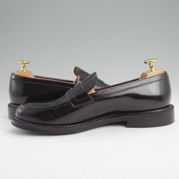 極美品★チャーチ(レディース) SIZE 36.5【★コインローファー/STADEN W】ポリッシュドバインダーカーフ/黒/Church's★m014