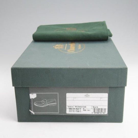 極美品★チャーチ(レディース) SIZE 36.5【★コインローファー/STADEN W】ポリッシュドバインダーカーフ/黒/Church's★m014