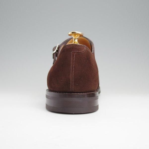 極美品★ジョンロブ 9E【現行定価￥237,600-★WILLIAM/ウィリアム】9795Rラスト/ダブルモンク/スエード/濃茶/メンズ/JOHN LOBB★m015
