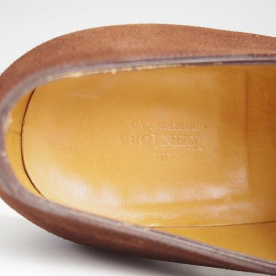 極美品★ジョンロブ 9E【現行定価￥237,600-★WILLIAM/ウィリアム】9795Rラスト/ダブルモンク/スエード/濃茶/メンズ/JOHN LOBB★m015