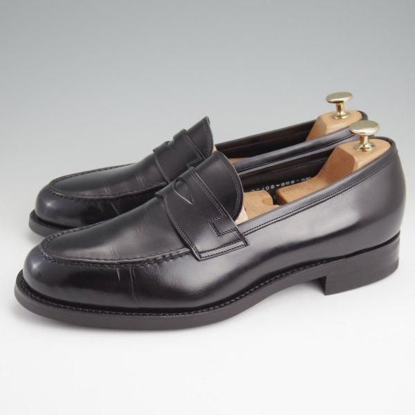 極美品★三陽山長 SIZE 9【定価￥88,000-★弥伍郎/R2013ラスト】コインローファー/カーフ/黒/メンズ/YAGORO/Sanyo Yamacho★m017