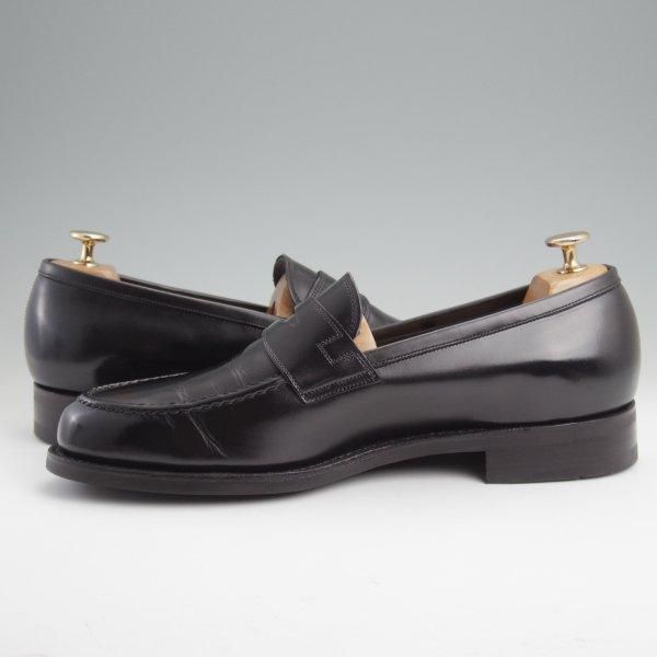 極美品★三陽山長 SIZE 9【定価￥88,000-★弥伍郎/R2013ラスト】コインローファー/カーフ/黒/メンズ/YAGORO/Sanyo Yamacho★m017