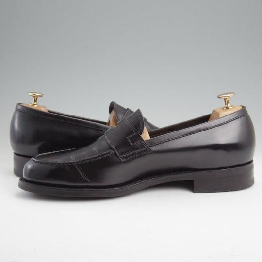 極美品★三陽山長 SIZE 9【定価￥88,000-★弥伍郎/R2013ラスト】コインローファー/カーフ/黒/メンズ/YAGORO/Sanyo Yamacho★m017
