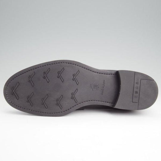 極美品★三陽山長 SIZE 9【定価￥88,000-★弥伍郎/R2013ラスト】コインローファー/カーフ/黒/メンズ/YAGORO/Sanyo Yamacho★m017