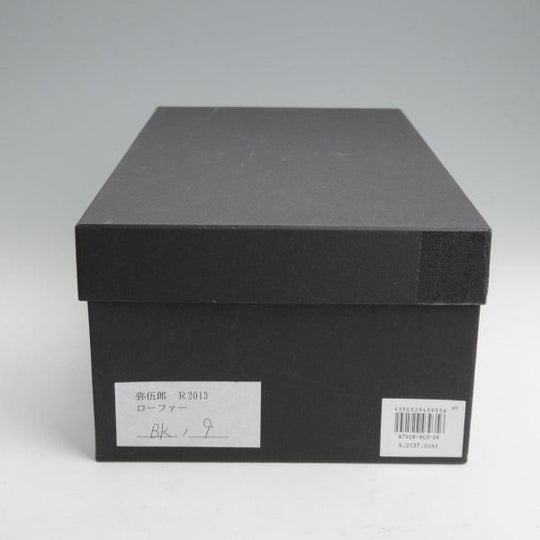 極美品★三陽山長 SIZE 9【定価￥88,000-★弥伍郎/R2013ラスト】コインローファー/カーフ/黒/メンズ/YAGORO/Sanyo Yamacho★m017