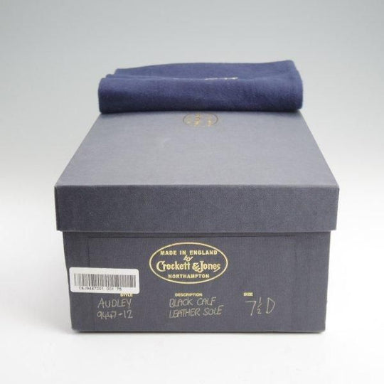 極美品★クロケット&ジョーンズ 7.5D【定価￥148,500-★AUDLEY/オードリー】ハンドグレードライン/337ラスト/黒/Crockett&Jones★m018