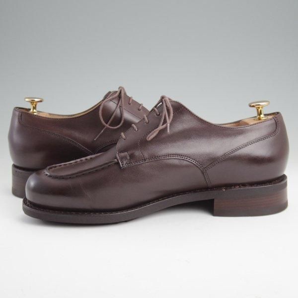 極美品★パラブーツ SIZE 7.5【定価￥99,000-★ドレス仕様シャンボード/CHAMBORD】Uチップ/カーフ/濃茶/メンズ/Paraboot★m021