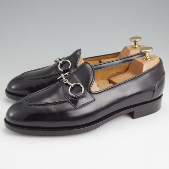 極美品★エドワードグリーン 6.5E【定価￥195,800-★ビットローファー/ALTHORP】184ラスト/スリッポン/カーフ/黒/EDWARD GREEN★m023