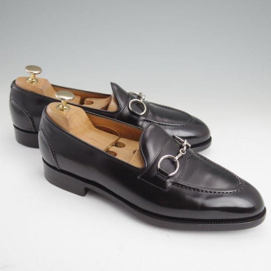 極美品★エドワードグリーン 6.5E【定価￥195,800-★ビットローファー/ALTHORP】184ラスト/スリッポン/カーフ/黒/EDWARD GREEN★m023