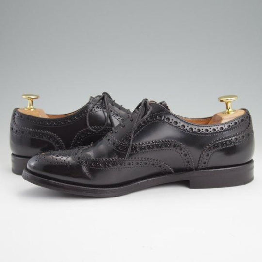 極上★チャーチ(レディース) SIZE 36.5【定価￥176,000-★バーウッド/BURWOOD WG】ポリッシュドバインダーカーフ/黒/Church's★m026