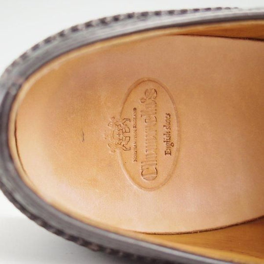 極上★チャーチ(レディース) SIZE 36.5【定価￥176,000-★バーウッド/BURWOOD WG】ポリッシュドバインダーカーフ/黒/Church's★m026