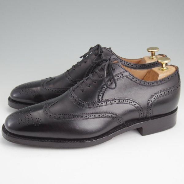 未使用★チャーチ 70G/UK7【最上級★ロイヤルコレクション/002ラスト】CHARLES/半カラス仕上げ/フルブローグ/黒/Church's★m027