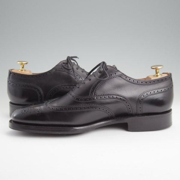 未使用★チャーチ 70G/UK7【最上級★ロイヤルコレクション/002ラスト】CHARLES/半カラス仕上げ/フルブローグ/黒/Church's★m027