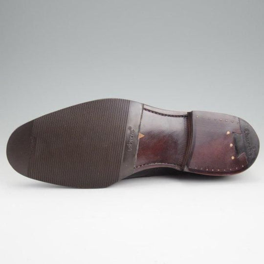 未使用★チャーチ 70G/UK7【最上級★ロイヤルコレクション/002ラスト】CHARLES/半カラス仕上げ/フルブローグ/黒/Church's★m027