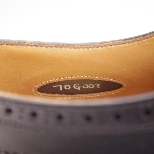 未使用★チャーチ 70G/UK7【最上級★ロイヤルコレクション/002ラスト】CHARLES/半カラス仕上げ/フルブローグ/黒/Church's★m027