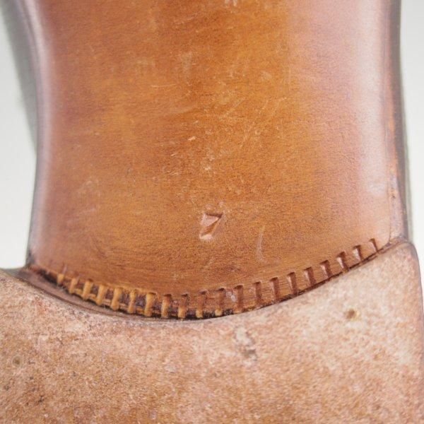 極美品★(伊)エンツォ・ボナフェ SIZE 7【貴重★リザード仕様/Vフロント/濃茶】プレーントゥ/メンズ/Enzo Bonafe★m028