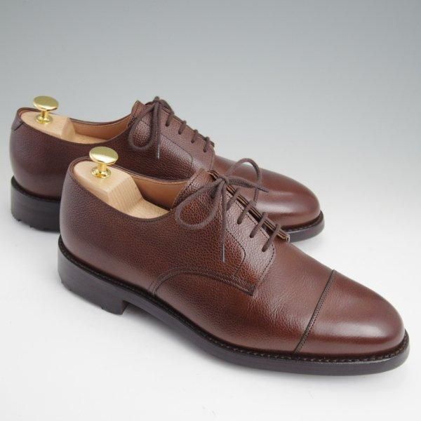 極美品★クロケット&ジョーンズ 7E【★ロイドフットウェア別注/リッジウェイソール】ストレートチップ/濃茶/メンズ/Crockett&Jones★m030