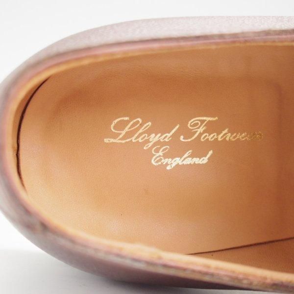 極美品★クロケット&ジョーンズ 7E【★ロイドフットウェア別注/リッジウェイソール】ストレートチップ/濃茶/メンズ/Crockett&Jones★m030