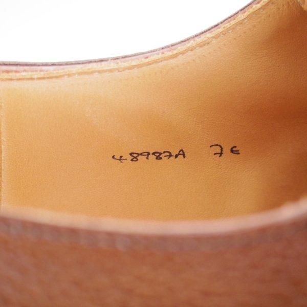 極美品★クロケット&ジョーンズ 7E【★ロイドフットウェア別注/リッジウェイソール】ストレートチップ/濃茶/メンズ/Crockett&Jones★m030