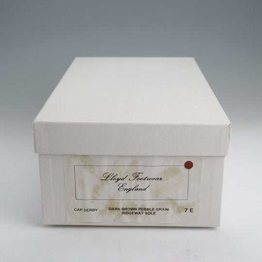 極美品★クロケット&ジョーンズ 7E【★ロイドフットウェア別注/リッジウェイソール】ストレートチップ/濃茶/メンズ/Crockett&Jones★m030