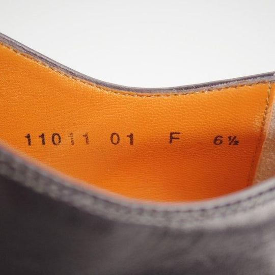 ★(伊)サントーニ SIZE 6.5【★ストレートチップ/11011】カーフ/黒/メンズ/Santoni★m031