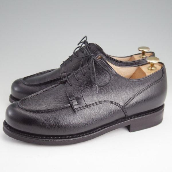 極美品★パラブーツ SIZE 7.5【定価￥99,000-★ドレス仕様シャンボード/CHAMBORD】Uチップ/グレインレザー/NOIR/黒/Paraboot★m036