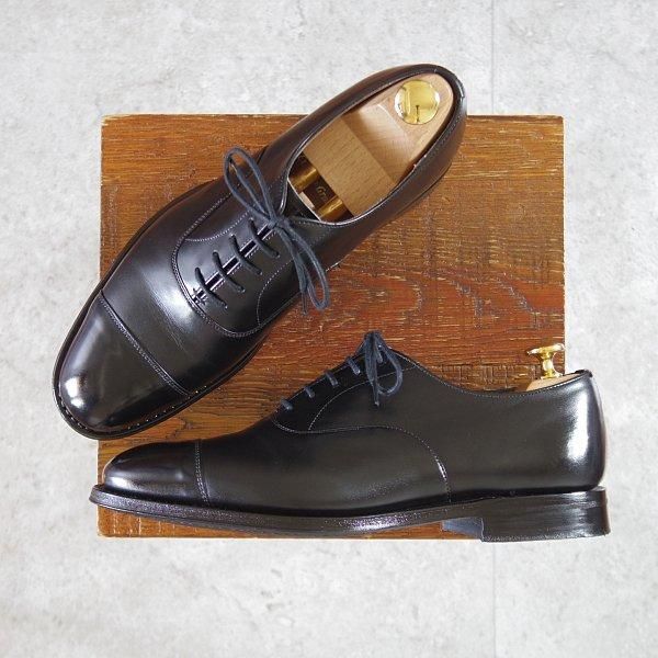 極美品★チャーチ 55F/UK5.5【定価￥176,000-★コンサル/CONSUL R】173ラスト/ストレートチップ/カーフ/黒/メンズ/Church's★m037