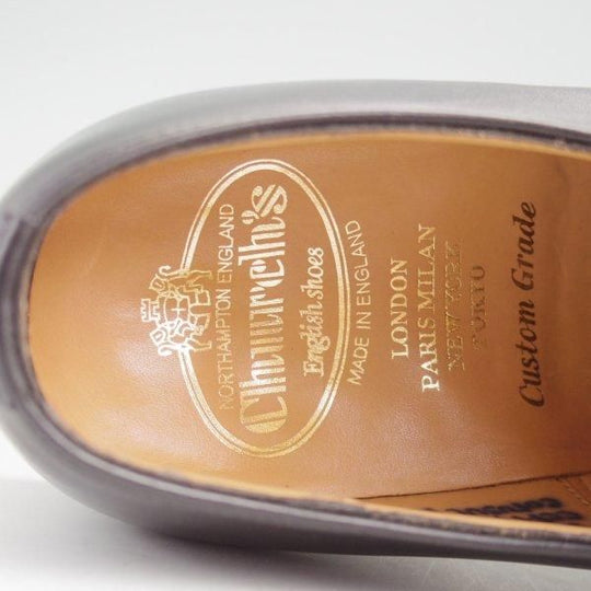 極美品★チャーチ 55F/UK5.5【定価￥176,000-★コンサル/CONSUL R】173ラスト/ストレートチップ/カーフ/黒/メンズ/Church's★m037