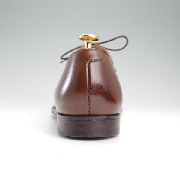 極美品★クロケット&ジョーンズ 7.5E【定価￥132,000-★HALLAM/348ラスト】ハラム/ストレートチップ/カーフ/濃茶/Crockett&Jones★m060