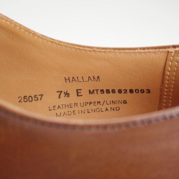 極美品★クロケット&ジョーンズ 7.5E【定価￥132,000-★HALLAM/348ラスト】ハラム/ストレートチップ/カーフ/濃茶/Crockett&Jones★m060