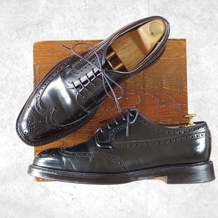 極上★チャーチ 75G/UK7.5【定価￥198,000-★グラフトン/GRAFTON】173ラスト/フルブローグ/黒/メンズ/Church's★m063