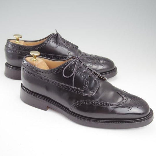 極上★チャーチ 75G/UK7.5【定価￥198,000-★グラフトン/GRAFTON】173ラスト/フルブローグ/黒/メンズ/Church's★m063