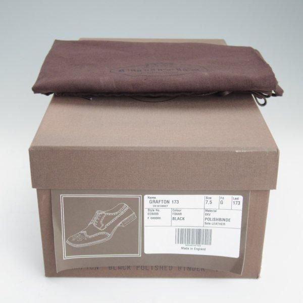 極上★チャーチ 75G/UK7.5【定価￥198,000-★グラフトン/GRAFTON】173ラスト/フルブローグ/黒/メンズ/Church's★m063