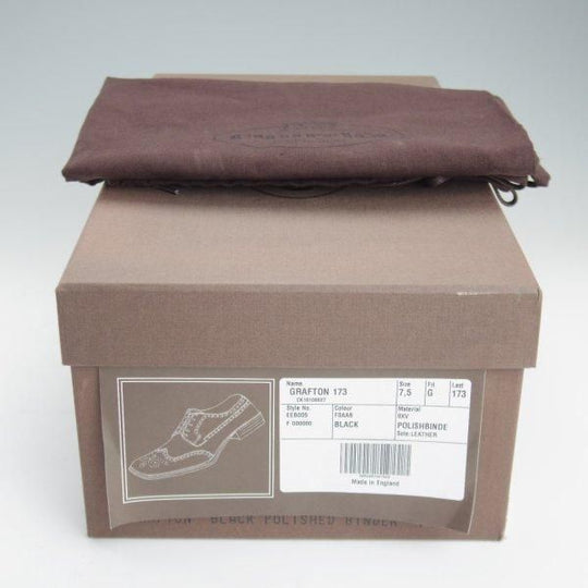 極上★チャーチ 75G/UK7.5【定価￥198,000-★グラフトン/GRAFTON】173ラスト/フルブローグ/黒/メンズ/Church's★m063