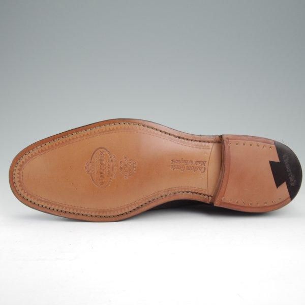 未使用★チャーチ 75F/UK7.5【定価￥176,000-★ディプロマット/DIPLOMAT】173ラスト/セミブローグ/カーフ/黒/メンズ/Church's★m068